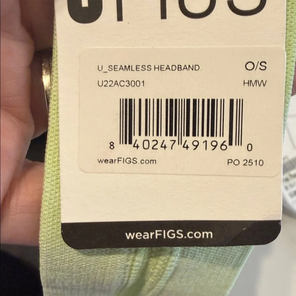 Figs Light Green Seamless Headband NWT‎